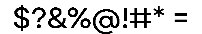 Point Regular Font OTHER CHARS