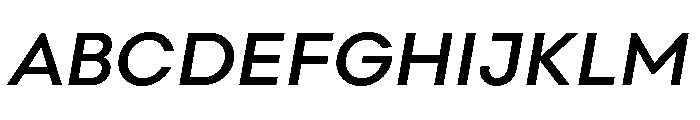 Point Semi Bold Italic Font UPPERCASE