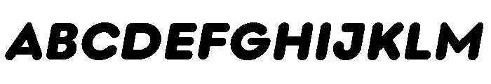 Point Soft Black Italic Font UPPERCASE
