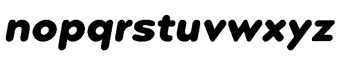 Point Soft Black Italic Font LOWERCASE