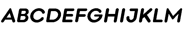 Point Soft Bold Italic Font UPPERCASE