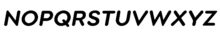 Point Soft Bold Italic Font UPPERCASE