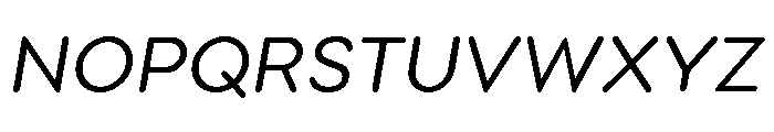 Point Soft Book Italic Font UPPERCASE