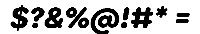Point Soft Extra Bold Italic Font OTHER CHARS