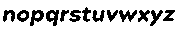 Point Soft Extra Bold Italic Font LOWERCASE