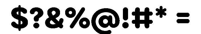 Point Soft Extra Bold Font OTHER CHARS