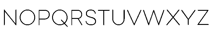 Point Soft Extra Light Font UPPERCASE