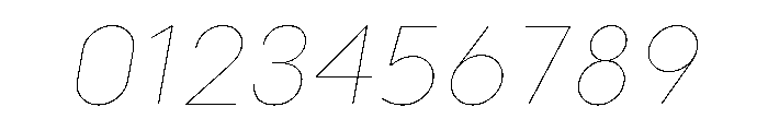 Point Soft Hairline Italic Font OTHER CHARS