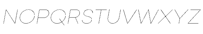 Point Soft Hairline Italic Font UPPERCASE