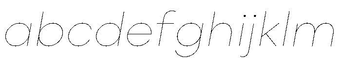 Point Soft Hairline Italic FONT