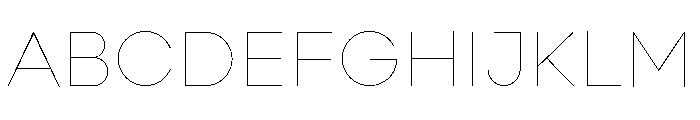 Point Soft Hairline Font UPPERCASE
