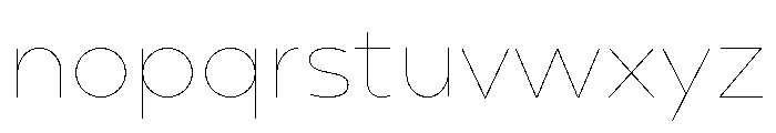 Point Soft Hairline Font LOWERCASE