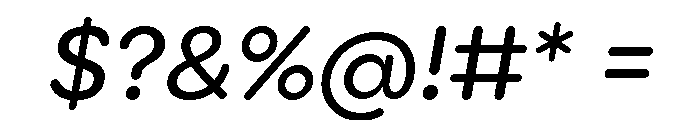 Point Soft Regular Italic Font OTHER CHARS