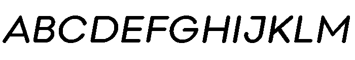 Point Soft Regular Italic Font UPPERCASE