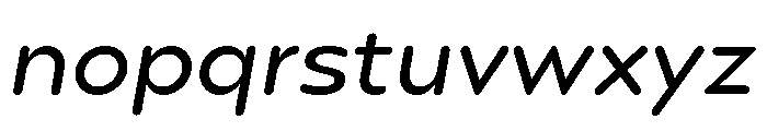 Point Soft Regular Italic Font LOWERCASE