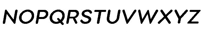Point Soft Semi Bold Italic Font UPPERCASE