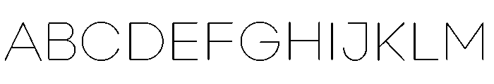 Point Soft Thin Font UPPERCASE
