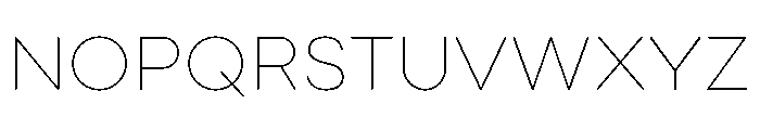 Point Soft Thin Font UPPERCASE