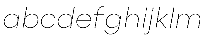 Point Thin Italic FONT