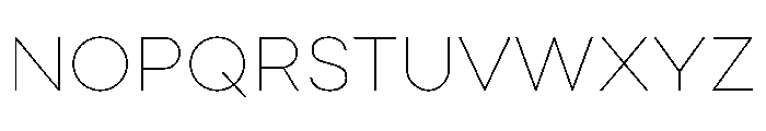 Point Thin Font UPPERCASE