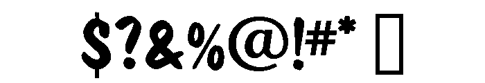 Polka Bold Font OTHER CHARS
