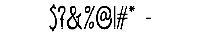 Polygraph Bold Font OTHER CHARS
