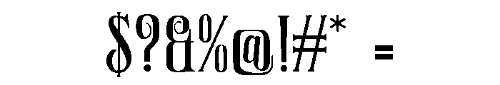 Polyspring Regular Font OTHER CHARS
