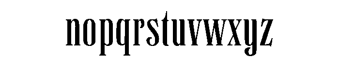 Polyspring Regular Font LOWERCASE