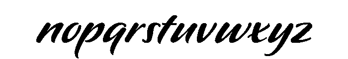 Pooper Black Regular Font LOWERCASE