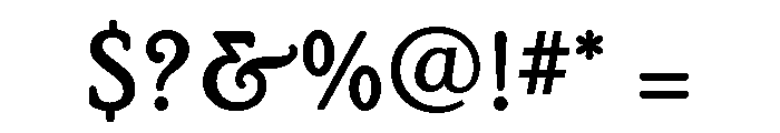Poor Richard Bold Font OTHER CHARS