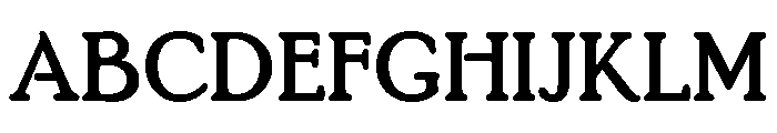 Poor Richard Bold Font UPPERCASE