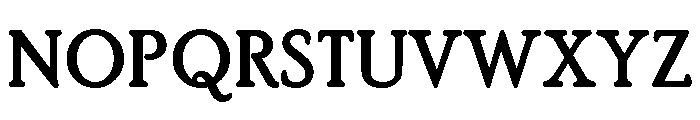 Poor Richard Bold Font UPPERCASE