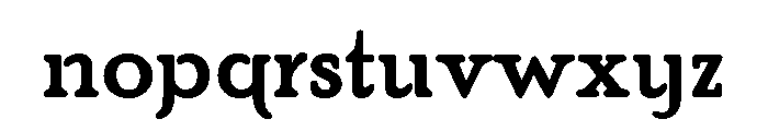 Poor Richard Bold Font LOWERCASE