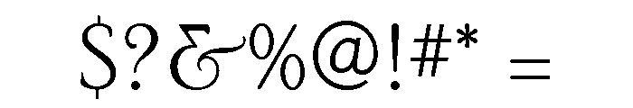 Poor Richard Light Font OTHER CHARS