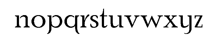 Poor Richard Light Font LOWERCASE