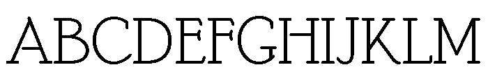 Poor Richard Monoline Font UPPERCASE