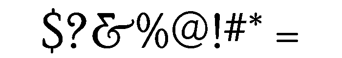 Poor Richard Regular Font OTHER CHARS