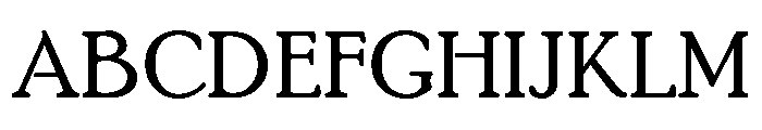 Poor Richard Regular Font UPPERCASE