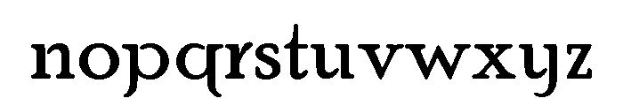 Poor Richard Regular Font LOWERCASE