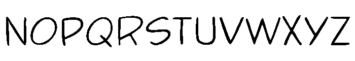Pop Art Comic Font LOWERCASE