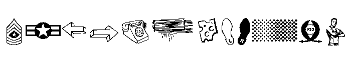 Pop Art Extras Font UPPERCASE