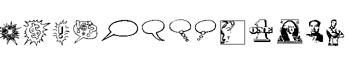 Pop Art Extras Font LOWERCASE