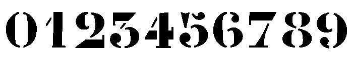 Pop Art Stencil Font OTHER CHARS