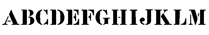 Pop Art Stencil FONT