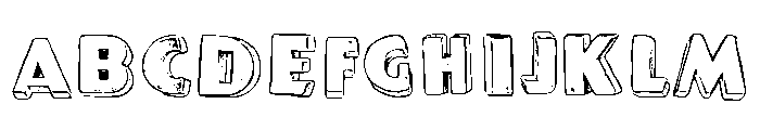 Pop Art ThreeD Font UPPERCASE