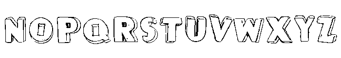 Pop Art ThreeD Font UPPERCASE