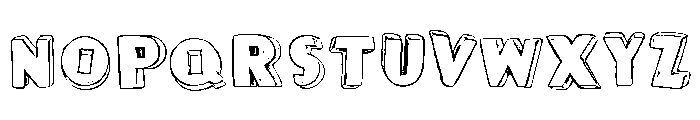 Pop Art ThreeD Font LOWERCASE