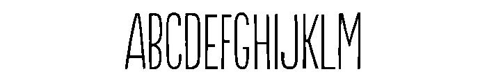 Populaire Light Font UPPERCASE