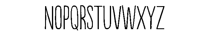 Populaire Light Font UPPERCASE