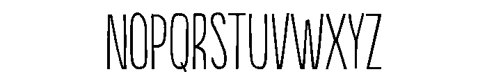 Populaire Light Font LOWERCASE